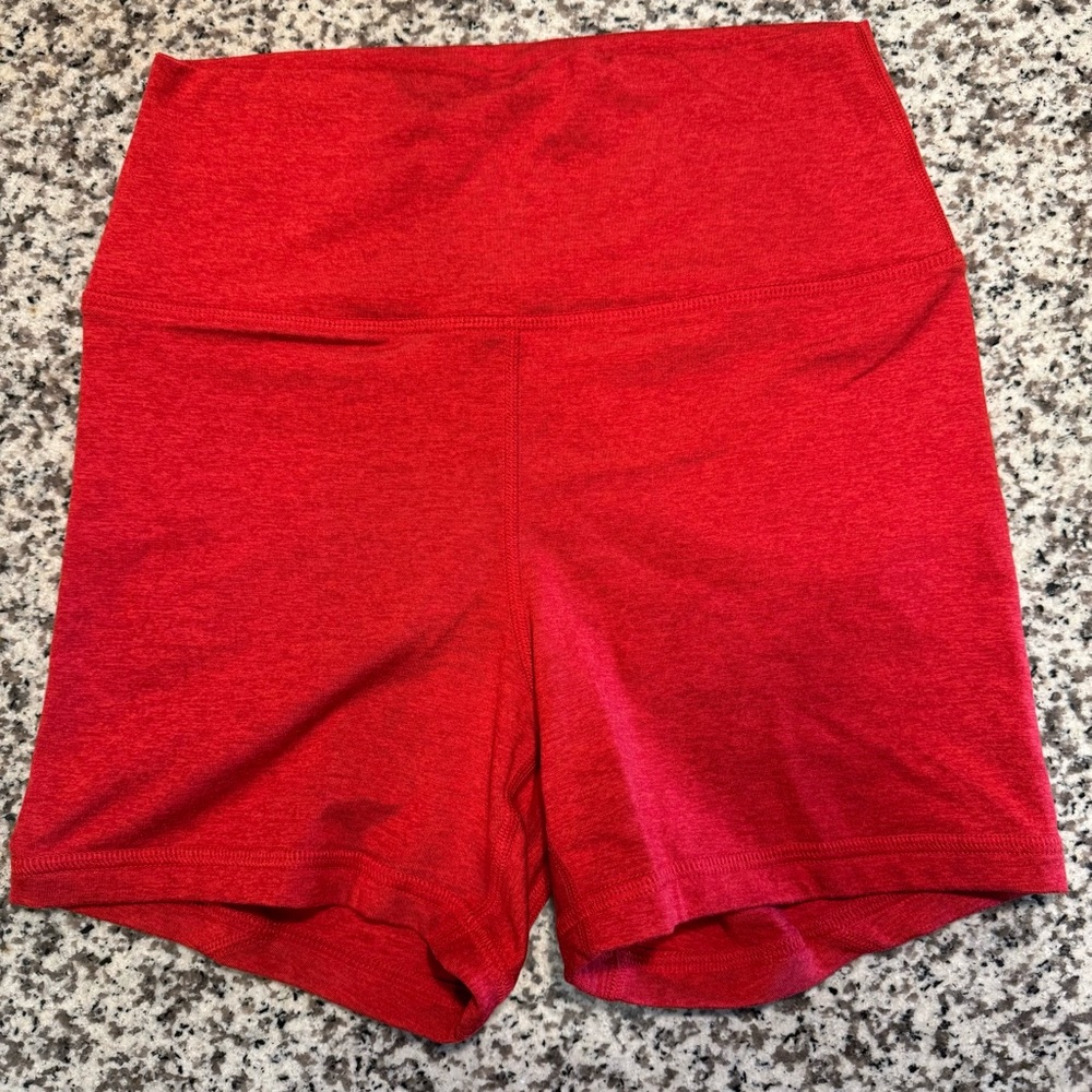 FLEO True High Contour Shorts - Small - Heather Chili Red - Like New!